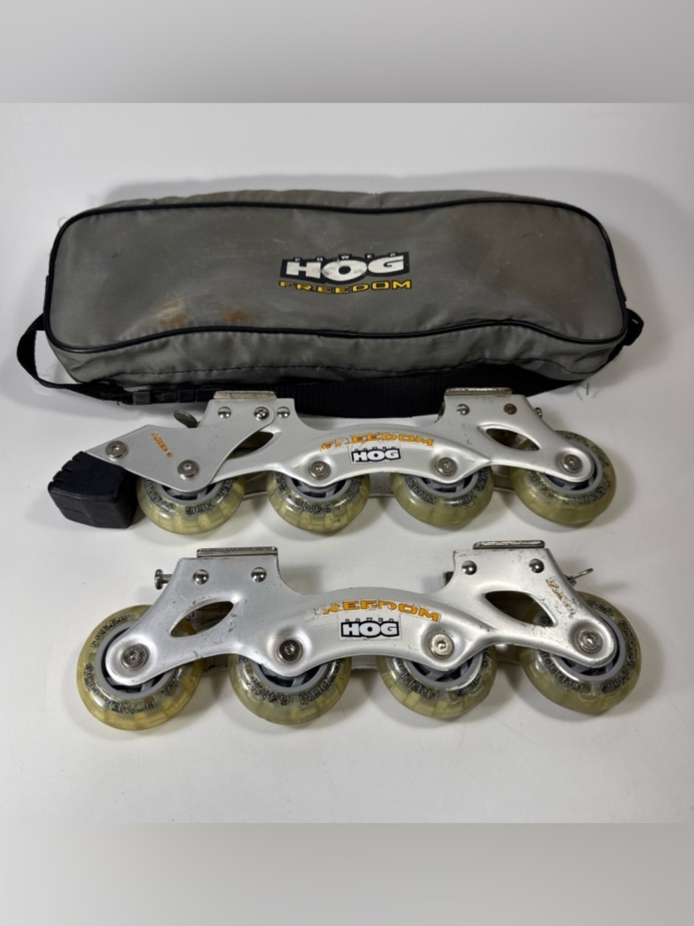 Freedom Power Hog Men's Inline Skate Frames with Wheels and bag
